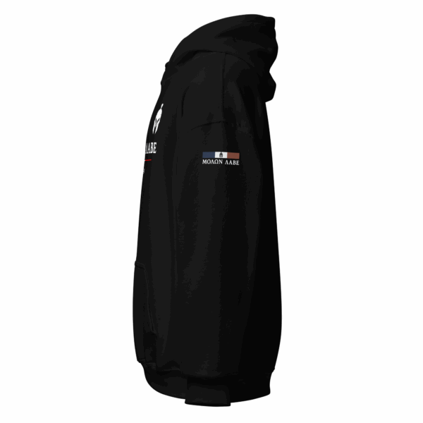 Sweat-shirt patriote à capuche “Tenez la ligne” – Image 3