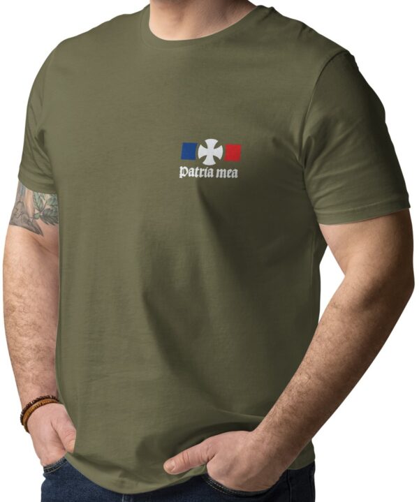 T-shirt Croix Celte BBR (Cœur) kaki – Image 3
