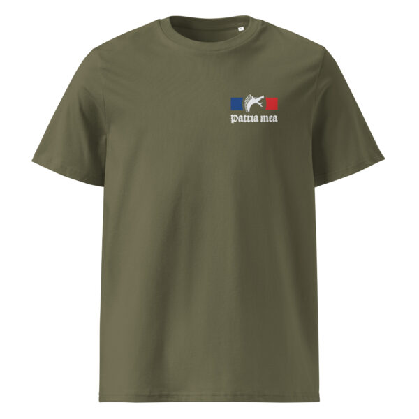 T-shirt « Patria Mea – Carnyx gaulois » (Coeur) kaki